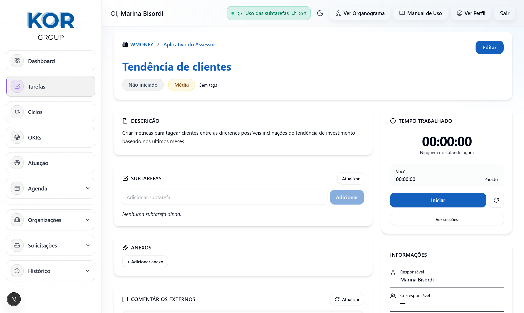 Detalhe — meio